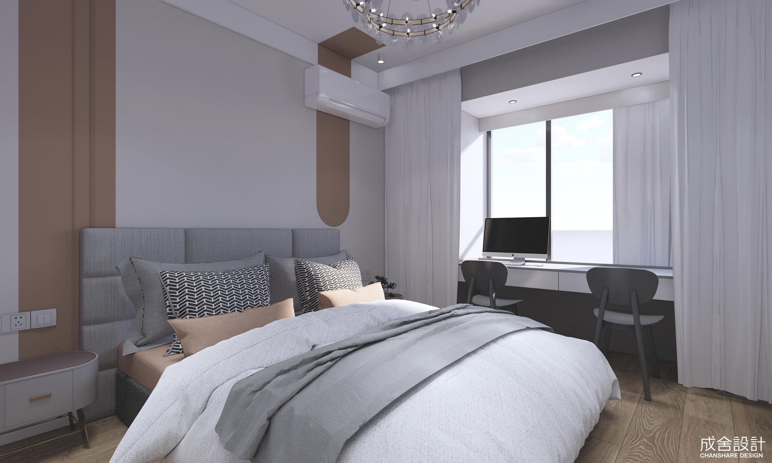 臥室效果圖-常州私宅設(shè)計(jì) 臥室效果圖-常州私宅設(shè)計(jì)